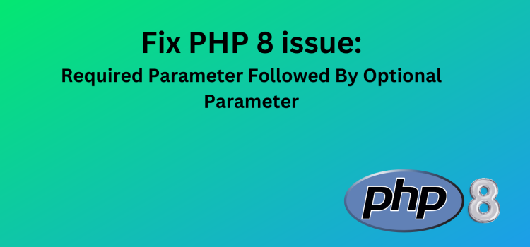 [Fix] deprecated: Required parameter follows optional parameter